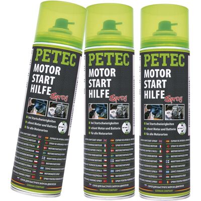 3x500ml Petec Motorstarthilfe-, Starthilfe, Kaltstarthilfespray Zündhilfe: 3x500ml Petec Motorstarthilfe-, Starthilfe, Kaltstarthilfespray Zündhilfe: