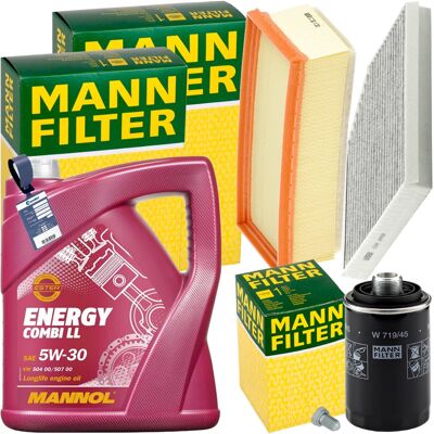 MANN-FILTER Mann Inspektionspaket+5l Mannol Nrg 5w-30 Motoröl Passend Für Audi A4 A5 Q5 Tfsi: Luftfilter 1a First Automotive: A63226 Amc Filter: Faf10296 Ap Xener MANN-FILTER Mann Inspektionspaket+5l Mannol Nrg 5w-30 Motoröl Passend Für Audi A4 A5 Q5 Tfsi: Luftfilter 1a First Automotive: A63226 Amc Filter: Faf10296 Ap Xener
