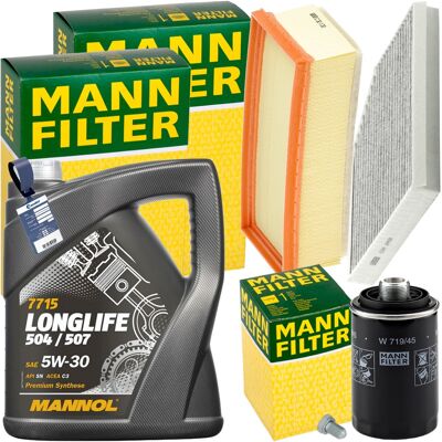 MANN-FILTER Mann Inspektionspaket+5l Mannol 504 5w-30 Motoröl Passend Für Audi A4 A5 Q5 Tfsi: Filter, Innenraumluft 1a First Automotive: C30317 1a First Automotiv MANN-FILTER Mann Inspektionspaket+5l Mannol 504 5w-30 Motoröl Passend Für Audi A4 A5 Q5 Tfsi: Filter, Innenraumluft 1a First Automotive: C30317 1a First Automotiv