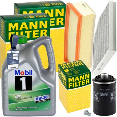 MANN-FILTER Mann Inspektionspaket + Mobil1 Esp 5w-30 Motoröl Passend Für Audi A4 A5 Q5 Tfsi: Ölfilter 1a First Automotive: L40630 Amc Filter: Fof10205 Ap Xenergy: MANN-FILTER Mann Inspektionspaket + Mobil1 Esp 5w-30 Motoröl Passend Für Audi A4 A5 Q5 Tfsi: Ölfilter 1a First Automotive: L40630 Amc Filter: Fof10205 Ap Xenergy: