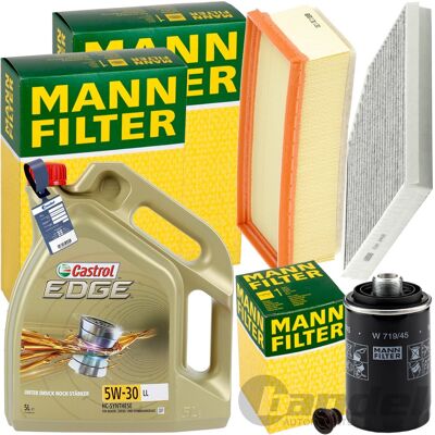MANN-FILTER Mann Inspektionspaket+5l Castrol 5w-30 Motoröl Passend Für Audi A5 8t Q5 1.8+2.0: Filter, Innenraumluft 1a First Automotive: C30317 1a First Automotiv MANN-FILTER Mann Inspektionspaket+5l Castrol 5w-30 Motoröl Passend Für Audi A5 8t Q5 1.8+2.0: Filter, Innenraumluft 1a First Automotive: C30317 1a First Automotiv