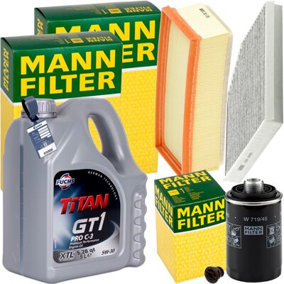 MANN-FILTER Mann Inspektionspaket+5l Fuchs 5w-30 Motoröl Passend Für Audi A5 8t Q5 1.8+2.0: Luftfilter 1a First Automotive: A63226 Amc Filter: Faf10296 Ap Xenergy MANN-FILTER Mann Inspektionspaket+5l Fuchs 5w-30 Motoröl Passend Für Audi A5 8t Q5 1.8+2.0: Luftfilter 1a First Automotive: A63226 Amc Filter: Faf10296 Ap Xenergy