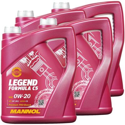 4x5l Mannol Motoröl Legend Formula C5 0w-20 Passend Für Gm Dexos1 Gen2 Mb 229.71: 4x5l Mannol Motoröl Legend Formula C5 0w-20 Passend Für Gm Dexos1 Gen2 Mb 229.71: