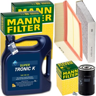 MANN-FILTER Mann Inspektionspaket+5l Aral 5w30 Motoröl Passend Für Vw Passat Audi A4 1.6-2.0: Luftfilter 1a First Automotive: A60327 Amc Filter: Faf10196 Amc Filt MANN-FILTER Mann Inspektionspaket+5l Aral 5w30 Motoröl Passend Für Vw Passat Audi A4 1.6-2.0: Luftfilter 1a First Automotive: A60327 Amc Filter: Faf10196 Amc Filt