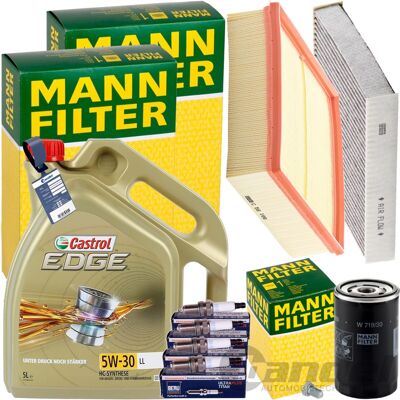 MANN-FILTER Mann Inspektionspaket+5l Castrol 5w-30 Motoröl Passend Für Audi A4 B5 Vw 1.6-2.0: Luftfilter 1a First Automotive: A60327 Amc Filter: Faf10196 Amc Filt MANN-FILTER Mann Inspektionspaket+5l Castrol 5w-30 Motoröl Passend Für Audi A4 B5 Vw 1.6-2.0: Luftfilter 1a First Automotive: A60327 Amc Filter: Faf10196 Amc Filt
