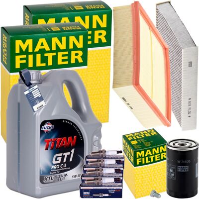 MANN-FILTER Mann Inspektionspaket+5l Fuchs 5w-30 Motoröl Passend Für Audi A4 B5 Vw 1.6-2.0: Luftfilter 1a First Automotive: A60327 Amc Filter: Faf10196 Amc Filter MANN-FILTER Mann Inspektionspaket+5l Fuchs 5w-30 Motoröl Passend Für Audi A4 B5 Vw 1.6-2.0: Luftfilter 1a First Automotive: A60327 Amc Filter: Faf10196 Amc Filter