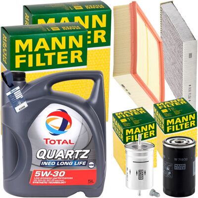 MANN-FILTER Mann Inspektionspaket+5l Total 5w-30 Motoröl Passend Für Audi A4 B5 Vw 1.6-2.0: Luftfilter 1a First Automotive: A60327 Amc Filter: Faf10196 Amc Filter MANN-FILTER Mann Inspektionspaket+5l Total 5w-30 Motoröl Passend Für Audi A4 B5 Vw 1.6-2.0: Luftfilter 1a First Automotive: A60327 Amc Filter: Faf10196 Amc Filter