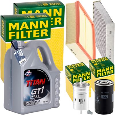 MANN-FILTER Mann Inspektionspaket+5l Fuchs 5w-30 Motoröl Passend Für Audi A4 B5 Vw 1.6-2.0: Luftfilter 1a First Automotive: A60327 Amc Filter: Faf10196 Amc Filter MANN-FILTER Mann Inspektionspaket+5l Fuchs 5w-30 Motoröl Passend Für Audi A4 B5 Vw 1.6-2.0: Luftfilter 1a First Automotive: A60327 Amc Filter: Faf10196 Amc Filter