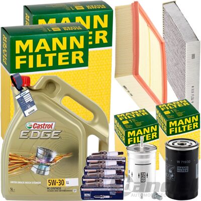 MANN-FILTER Mann Inspektionspaket+5l Castrol 5w-30 Öl Passend Für Vw Passat B5 Audi 1.6-2.0: Luftfilter 1a First Automotive: A60327 Amc Filter: Faf10196 Amc Filte MANN-FILTER Mann Inspektionspaket+5l Castrol 5w-30 Öl Passend Für Vw Passat B5 Audi 1.6-2.0: Luftfilter 1a First Automotive: A60327 Amc Filter: Faf10196 Amc Filte