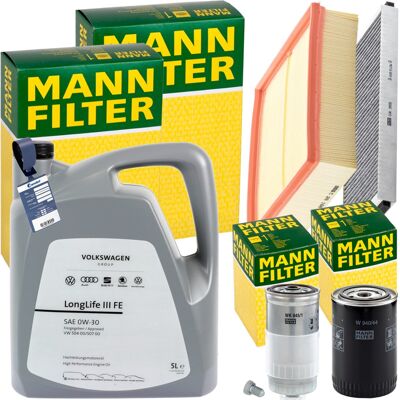 MANN-FILTER Mann Inspektionspaket+5l Original 0w30 Motoröl Passend Für Audi A4 B5 Vw 1.9 Tdi: Luftfilter 1a First Automotive: A60327 Amc Filter: Faf10196 Amc Filt MANN-FILTER Mann Inspektionspaket+5l Original 0w30 Motoröl Passend Für Audi A4 B5 Vw 1.9 Tdi: Luftfilter 1a First Automotive: A60327 Amc Filter: Faf10196 Amc Filt