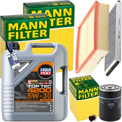 MANN-FILTER Mann Inspektionspaket+5l Liqui Moly 5w-30 Öl Passend Für Vw Passat B5 3b2 Tdi: Luftfilter 1a First Automotive: A60327 Amc Filter: Faf10196 Amc Filter: MANN-FILTER Mann Inspektionspaket+5l Liqui Moly 5w-30 Öl Passend Für Vw Passat B5 3b2 Tdi: Luftfilter 1a First Automotive: A60327 Amc Filter: Faf10196 Amc Filter:
