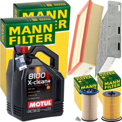 MANN-FILTER Mann Inspektionspaket+5l Motul 5w-30 Motoröl Passend Für Vw Tiguan Audi 2.0 Tdi: Motoröl Motul: 102261 Motul: 102262 Motul: 102979 Motul: 103989 Motul MANN-FILTER Mann Inspektionspaket+5l Motul 5w-30 Motoröl Passend Für Vw Tiguan Audi 2.0 Tdi: Motoröl Motul: 102261 Motul: 102262 Motul: 102979 Motul: 103989 Motul