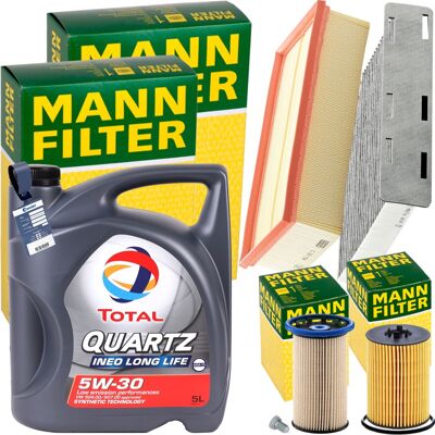 MANN-FILTER Mann Inspektionspaket+5l Total 5w-30 Motoröl Passend Für Vw Tiguan Audi 2.0 Tdi: Kraftstofffilter 1a First Automotive: D21465 Amc Filter: Fff10374 Ap MANN-FILTER Mann Inspektionspaket+5l Total 5w-30 Motoröl Passend Für Vw Tiguan Audi 2.0 Tdi: Kraftstofffilter 1a First Automotive: D21465 Amc Filter: Fff10374 Ap