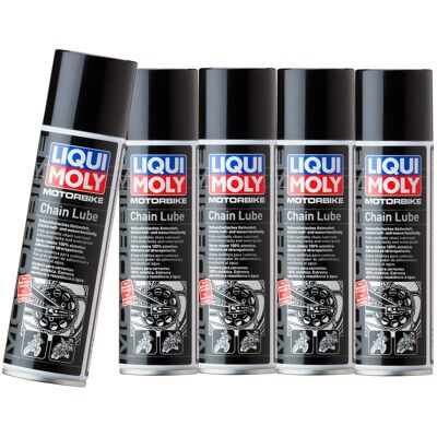 5x 250 Ml Liqui Moly Motorbike Chain Lube Kettenspray Schmiermittel Spray: 5x 250 Ml Liqui Moly Motorbike Chain Lube Kettenspray Schmiermittel Spray: