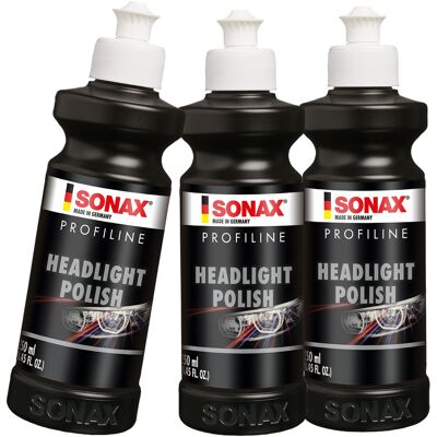 3x 250 Ml Sonax Profiline Headlightpolish Scheinwerfer Politur Schleifpaste: 3x 250 Ml Sonax Profiline Headlightpolish Scheinwerfer Politur Schleifpaste: