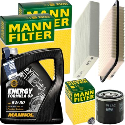 MANN-FILTER Mann Inspektionspaket+4l Mannol 5w-30 Motoröl Passend Für Opel Agila B 1.0+1.2: Verschlussschraube, Ölwanne Bmw: 24117533937 Bmw: 24111423591 Ford: 17 MANN-FILTER Mann Inspektionspaket+4l Mannol 5w-30 Motoröl Passend Für Opel Agila B 1.0+1.2: Verschlussschraube, Ölwanne Bmw: 24117533937 Bmw: 24111423591 Ford: 17