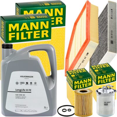 MANN-FILTER Mann Inspektionspaket+5l Original 0w-30 Motoröl Passend Für Audi A1 8x 2.0 Tdi: Ölfilter 1a First Automotive: E50286 3rg: 98706 3rg: 98713 Amc Filter: MANN-FILTER Mann Inspektionspaket+5l Original 0w-30 Motoröl Passend Für Audi A1 8x 2.0 Tdi: Ölfilter 1a First Automotive: E50286 3rg: 98706 3rg: 98713 Amc Filter: