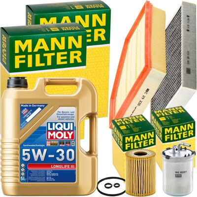 MANN-FILTER Mann Inspektionspaket+5l Liqui 5w-30 Motoröl Passend Für Audi A1 8x Seat 2.0 Tdi: Ölfilter 1a First Automotive: E50286 3rg: 98706 3rg: 98713 Amc Filte MANN-FILTER Mann Inspektionspaket+5l Liqui 5w-30 Motoröl Passend Für Audi A1 8x Seat 2.0 Tdi: Ölfilter 1a First Automotive: E50286 3rg: 98706 3rg: 98713 Amc Filte