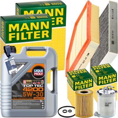 MANN-FILTER Mann Inspektionspaket+5l Liqui Moly 5w-30 Motoröl Passend Für Audi A1 8x 2.0 Tdi: Filter, Innenraumluft 1a First Automotive: C30486 1a First Automotiv MANN-FILTER Mann Inspektionspaket+5l Liqui Moly 5w-30 Motoröl Passend Für Audi A1 8x 2.0 Tdi: Filter, Innenraumluft 1a First Automotive: C30486 1a First Automotiv
