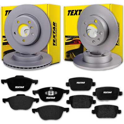 Textar Bremsscheiben + Beläge Vorne + Hinten Passend Für Ford Kuga 1 Mk1: Bremsscheibe: 1379931, 1385590, 1405500, 1864280, 1892357, 1892358, 2111254, Textar Bremsscheiben + Beläge Vorne + Hinten Passend Für Ford Kuga 1 Mk1: Bremsscheibe: 1379931, 1385590, 1405500, 1864280, 1892357, 1892358, 2111254,