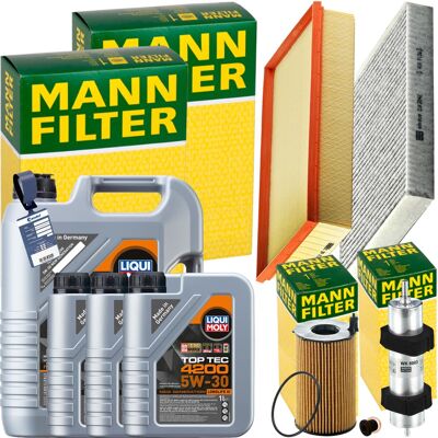 MANN-FILTER Mann Inspektionspaket+8l Liqui Moly 5w-30 Motoröl Passend Für Audi Q7 4lb 3.0tdi: Filter, Innenraumluft 1a First Automotive: C30218 1a First Automotiv MANN-FILTER Mann Inspektionspaket+8l Liqui Moly 5w-30 Motoröl Passend Für Audi Q7 4lb 3.0tdi: Filter, Innenraumluft 1a First Automotive: C30218 1a First Automotiv