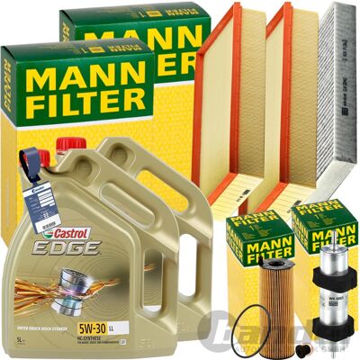 MANN-FILTER Mann Inspektionspaket+10l Castrol 5w-30 Motoröl Passend Für Audi Q7 4lb 4.2l Tdi: Ölfilter 1a First Automotive: E50370 Amc Filter: Fof10121 Ap Xenergy MANN-FILTER Mann Inspektionspaket+10l Castrol 5w-30 Motoröl Passend Für Audi Q7 4lb 4.2l Tdi: Ölfilter 1a First Automotive: E50370 Amc Filter: Fof10121 Ap Xenergy