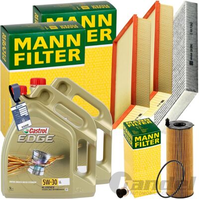 MANN-FILTER Mann Inspektionskit+10l Castrol 5w-30 Motoröl Passend Für 4.2tdi Audi Q7 4lb: Ölfilter 1a First Automotive: E50365 Aic: 73394 Amc Filter: Fof10120 Ap MANN-FILTER Mann Inspektionskit+10l Castrol 5w-30 Motoröl Passend Für 4.2tdi Audi Q7 4lb: Ölfilter 1a First Automotive: E50365 Aic: 73394 Amc Filter: Fof10120 Ap