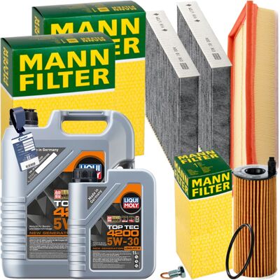 MANN-FILTER Mann Inspektionspaket+6l Liqui Moly 5w-30 Öl Passend Für Bmw X3 F25 X4 S/xdrive: Ölfilter 1a First Automotive: E50301 Amc Filter: To155 Ap Xenergy: X1 MANN-FILTER Mann Inspektionspaket+6l Liqui Moly 5w-30 Öl Passend Für Bmw X3 F25 X4 S/xdrive: Ölfilter 1a First Automotive: E50301 Amc Filter: To155 Ap Xenergy: X1
