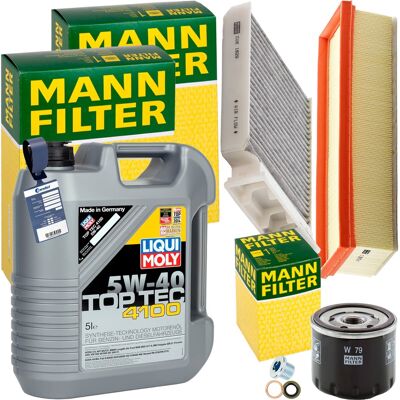 MANN-FILTER Mann Inspektionspaket+5l Liqui Moly 5w-40 Öl Passend Für 1.5 Dacia Duster Logan: Luftfilter 1a First Automotive: A70738 Amc Filter: Faf10273 Amc Filte MANN-FILTER Mann Inspektionspaket+5l Liqui Moly 5w-40 Öl Passend Für 1.5 Dacia Duster Logan: Luftfilter 1a First Automotive: A70738 Amc Filter: Faf10273 Amc Filte