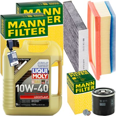 MANN-FILTER Mann Inspektionspaket+5l Liqui Moly 10w-40 Öl Passend Für 1.6sce Dacia Duster Hm: Luftfilter 1a First Automotive: A63605 1a First Automotive: A63747 A MANN-FILTER Mann Inspektionspaket+5l Liqui Moly 10w-40 Öl Passend Für 1.6sce Dacia Duster Hm: Luftfilter 1a First Automotive: A63605 1a First Automotive: A63747 A
