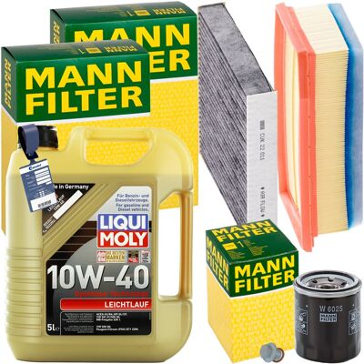MANN-FILTER Mann Inspektionspaket+5l Liqui Moly 10-w40 Öl Passend Für 1.6sce Dacia Duster Hm: Luftfilter 1a First Automotive: A63605 1a First Automotive: A63747 A MANN-FILTER Mann Inspektionspaket+5l Liqui Moly 10-w40 Öl Passend Für 1.6sce Dacia Duster Hm: Luftfilter 1a First Automotive: A63605 1a First Automotive: A63747 A