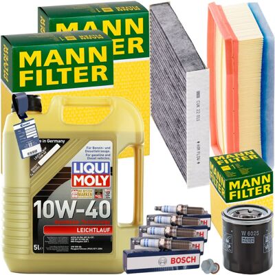 MANN-FILTER Mann Inspektionspaket+5l Liqui Moly 10w-40 Öl Passend Für 1.6sce Dacia Duster Hm: Luftfilter 1a First Automotive: A63605 1a First Automotive: A63747 A MANN-FILTER Mann Inspektionspaket+5l Liqui Moly 10w-40 Öl Passend Für 1.6sce Dacia Duster Hm: Luftfilter 1a First Automotive: A63605 1a First Automotive: A63747 A