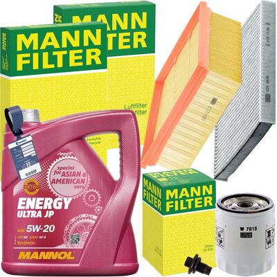 Mann Inspektionskit+mannol 5w-20 Motoröl Passend Für 1.0 Ecoboost Ford Fiesta 7: Luftfilter Amc Filter: Faf10936 Ashika: Fa0327jm Blue Print: Adbp2200 Mann Inspektionskit+mannol 5w-20 Motoröl Passend Für 1.0 Ecoboost Ford Fiesta 7: Luftfilter Amc Filter: Faf10936 Ashika: Fa0327jm Blue Print: Adbp2200
