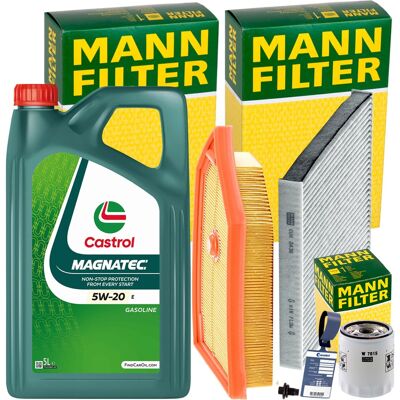 Mann Inspektionskit+castrol 5w-20 Motoröl Passend Für 1.0 Ecoboost Ford Fiesta 7: Luftfilter Amc Filter: Faf10936 Ashika: Fa0327jm Blue Print: Adbp220 Mann Inspektionskit+castrol 5w-20 Motoröl Passend Für 1.0 Ecoboost Ford Fiesta 7: Luftfilter Amc Filter: Faf10936 Ashika: Fa0327jm Blue Print: Adbp220