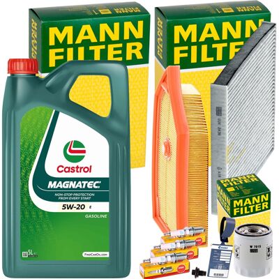 Mann Inspektionskit+castrol 5w-20 Motoröl Passend Für 1.0 Ecoboost Ford Fiesta 7: Luftfilter Amc Filter: Faf10936 Ashika: Fa0327jm Blue Print: Adbp220 Mann Inspektionskit+castrol 5w-20 Motoröl Passend Für 1.0 Ecoboost Ford Fiesta 7: Luftfilter Amc Filter: Faf10936 Ashika: Fa0327jm Blue Print: Adbp220
