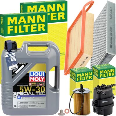 MANN-FILTER Mann Inspektionspaket+liqui Moly 5w30 Motoröl Passend Für 1.4 Tdci Ford Fiesta 5: Kraftstofffilter 1a First Automotive: D20243 3rg: 97204 3rg: 97215 A MANN-FILTER Mann Inspektionspaket+liqui Moly 5w30 Motoröl Passend Für 1.4 Tdci Ford Fiesta 5: Kraftstofffilter 1a First Automotive: D20243 3rg: 97204 3rg: 97215 A