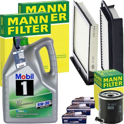 MANN-FILTER Mann Inspektionspaket+mobil1 5w-30 Motoröl Passend Für Citroen C1 Toyota Aygo: Ölfilter 1a First Automotive: L40201 Ackoja: A510500 Ackoja: A640500 Ac MANN-FILTER Mann Inspektionspaket+mobil1 5w-30 Motoröl Passend Für Citroen C1 Toyota Aygo: Ölfilter 1a First Automotive: L40201 Ackoja: A510500 Ackoja: A640500 Ac
