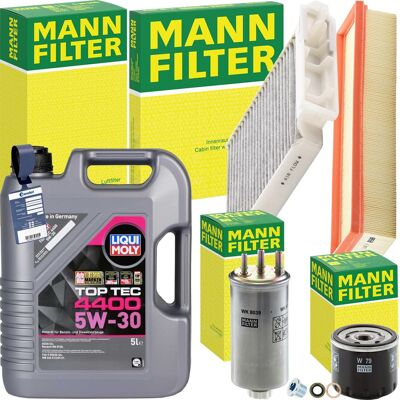 MANN-FILTER Mann Inspektionspaket+liqui Moly 5w-30 Öl Passend Für Dacia Duster Logan 1.5 Dci: Luftfilter 1a First Automotive: A60738 Amc Filter: Na2625 Ap Xenergy MANN-FILTER Mann Inspektionspaket+liqui Moly 5w-30 Öl Passend Für Dacia Duster Logan 1.5 Dci: Luftfilter 1a First Automotive: A60738 Amc Filter: Na2625 Ap Xenergy
