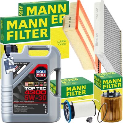 MANN-FILTER Mann Inspektionspaket+liqui Moly 5w-30 Motoröl Passend Für Fiat Doblo 263 1.3 D: Ölfilter 1a First Automotive: E50246 Amc Filter: So918 Ap Xenergy: X1 MANN-FILTER Mann Inspektionspaket+liqui Moly 5w-30 Motoröl Passend Für Fiat Doblo 263 1.3 D: Ölfilter 1a First Automotive: E50246 Amc Filter: So918 Ap Xenergy: X1