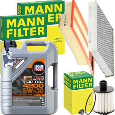 MANN-FILTER Mann Inspektionspaket+liqui Moly 5w-30 Motoröl Passend Für Fiat Doblo 263 1.3 D: Ölfilter 1a First Automotive: E50265 Amc Filter: Fof10109 Ap Xenergy: MANN-FILTER Mann Inspektionspaket+liqui Moly 5w-30 Motoröl Passend Für Fiat Doblo 263 1.3 D: Ölfilter 1a First Automotive: E50265 Amc Filter: Fof10109 Ap Xenergy: