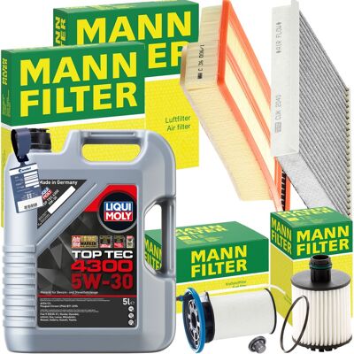 MANN-FILTER Mann Inspektionspaket+liqui Moly 5w-30 Motoröl Passend Für 1.3 D Fiat Doblo 263: Luftfilter 1a First Automotive: A63536 Amc Filter: Faf10510 Ap Xenerg MANN-FILTER Mann Inspektionspaket+liqui Moly 5w-30 Motoröl Passend Für 1.3 D Fiat Doblo 263: Luftfilter 1a First Automotive: A63536 Amc Filter: Faf10510 Ap Xenerg