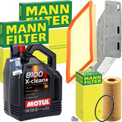 MANN-FILTER Mann Inspektionspaket+motul 5w-30 Öl Passend Für Vw Golf 5 6 Audi A3 8p S3 2.0r: Motoröl Motul: 102261 Motul: 102262 Motul: 102979 Motul: 103989 Motul MANN-FILTER Mann Inspektionspaket+motul 5w-30 Öl Passend Für Vw Golf 5 6 Audi A3 8p S3 2.0r: Motoröl Motul: 102261 Motul: 102262 Motul: 102979 Motul: 103989 Motul