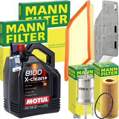 MANN-FILTER Mann Inspektionspaket+motul 5w-30 Öl Passend Für Vw Golf 5 6 Audi A3 8p S3 2.0r: Motoröl Motul: 102261 Motul: 102262 Motul: 102979 Motul: 103989 Motul MANN-FILTER Mann Inspektionspaket+motul 5w-30 Öl Passend Für Vw Golf 5 6 Audi A3 8p S3 2.0r: Motoröl Motul: 102261 Motul: 102262 Motul: 102979 Motul: 103989 Motul