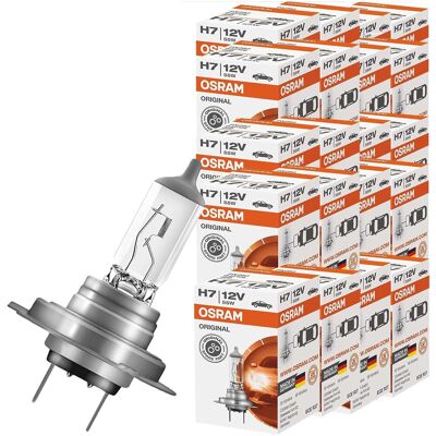 20x Osram H7 Glühlampe Glühbirne 64210 Autolampen Set Halogen 12v 55w Kfz Pkw: 20x Osram H7 Glühlampe Glühbirne 64210 Autolampen Set Halogen 12v 55w Kfz Pkw: