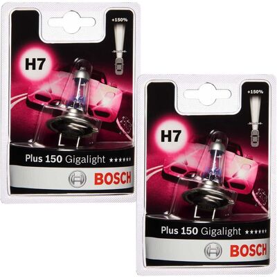 2x Bosch Plus +150% Gigalight H7 Glühlampen Satz 12v 55w Scheinwerfer Autolampe: Glühlampe, Fernscheinwerfer Alfa Romeo: 14145090 Audi: N10320101 Audi 2x Bosch Plus +150% Gigalight H7 Glühlampen Satz 12v 55w Scheinwerfer Autolampe: Glühlampe, Fernscheinwerfer Alfa Romeo: 14145090 Audi: N10320101 Audi