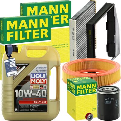 MANN-FILTER Mann Inspektionspaket+liqui Moly 10w-40 Öl Passend Für 1.2 Fiat Doblo Punto 188: Filter, Innenraumluft 1a First Automotive: C30141 1a First Automotive MANN-FILTER Mann Inspektionspaket+liqui Moly 10w-40 Öl Passend Für 1.2 Fiat Doblo Punto 188: Filter, Innenraumluft 1a First Automotive: C30141 1a First Automotive