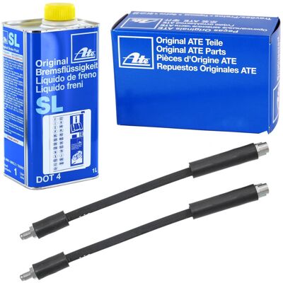 2xate Bremsschlauch Vornderachse+1l Ate Sl Dot 4 Passend Für Mercedes W168: Bremsschlauch A.b.s.: Sl5186 A.b.s.: Sl5559 Aic: 50921 Ate: 24512302813 Bo 2xate Bremsschlauch Vornderachse+1l Ate Sl Dot 4 Passend Für Mercedes W168: Bremsschlauch A.b.s.: Sl5186 A.b.s.: Sl5559 Aic: 50921 Ate: 24512302813 Bo