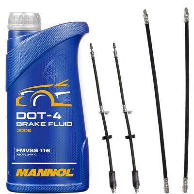 Mercedes W169 W245 Bremsleitung Set - Vorne & Hinten, 1L DOT 4 Mercedes W169 W245 Bremsleitung Set - Vorne & Hinten, 1L DOT 4