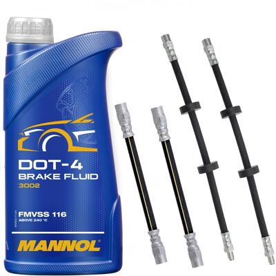 Hausmarke 4xbremsschlauch Va+ha+1l Mannol Dot 4 Passend Für Audi 80 Vw Golf 1 Seat Toledo: Bremsschlauch A.b.s.: Sl1348 Aic: 50901 Ate: 24510103153 Ate: 2451700 Hausmarke 4xbremsschlauch Va+ha+1l Mannol Dot 4 Passend Für Audi 80 Vw Golf 1 Seat Toledo: Bremsschlauch A.b.s.: Sl1348 Aic: 50901 Ate: 24510103153 Ate: 2451700