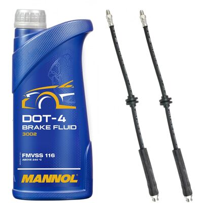 Hausmarke 2xbremsschlauch Vorderachse+1l Mannol Dot4 Passend Für Fiat Panda/classic (169_): Bremsschlauch A.b.s.: Sl5650 Aic: 78660 Ate: 24511204403 Bosch: 1987 Hausmarke 2xbremsschlauch Vorderachse+1l Mannol Dot4 Passend Für Fiat Panda/classic (169_): Bremsschlauch A.b.s.: Sl5650 Aic: 78660 Ate: 24511204403 Bosch: 1987